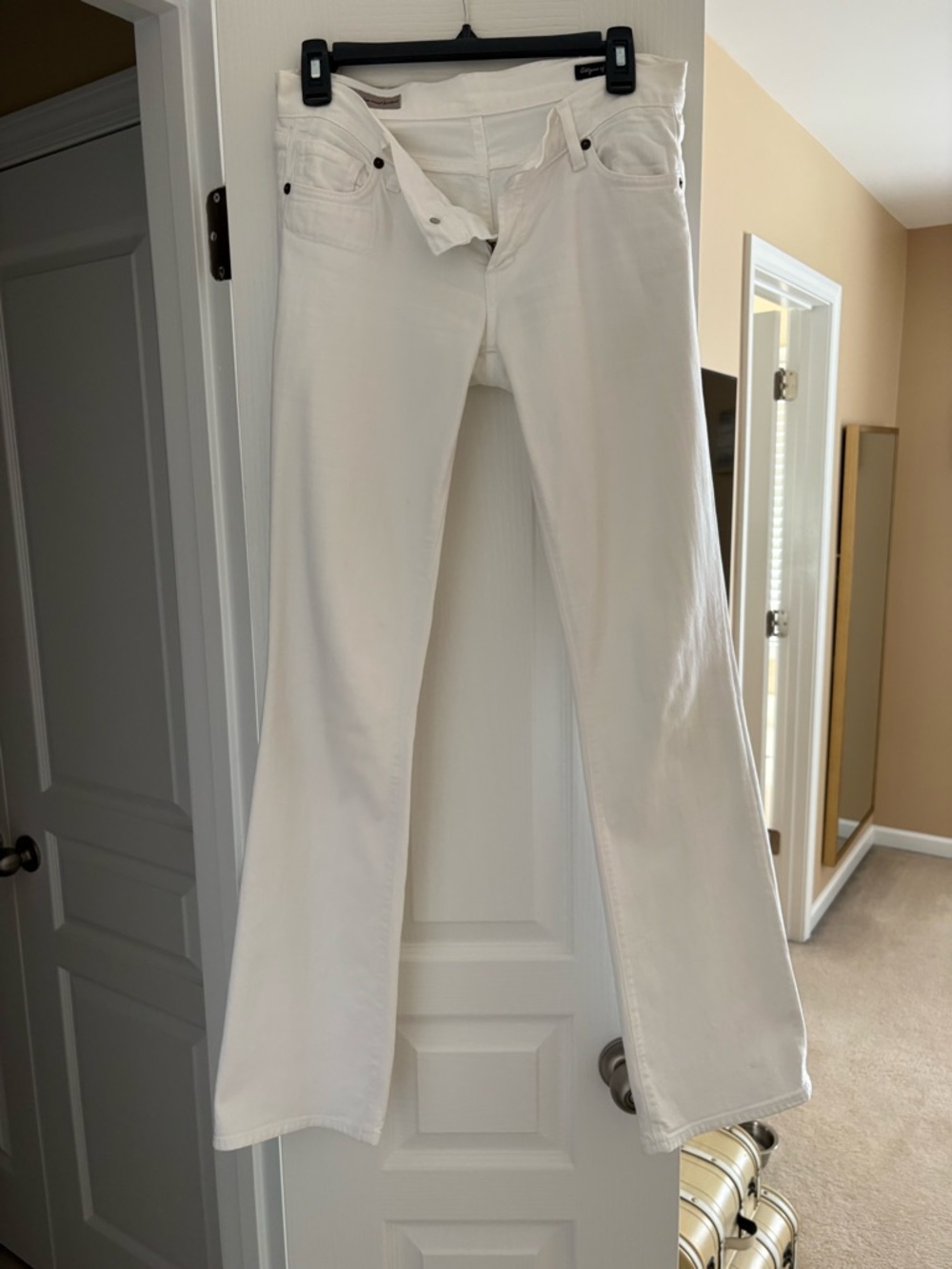 Citizens Of Humanity White Bootcut Jeans